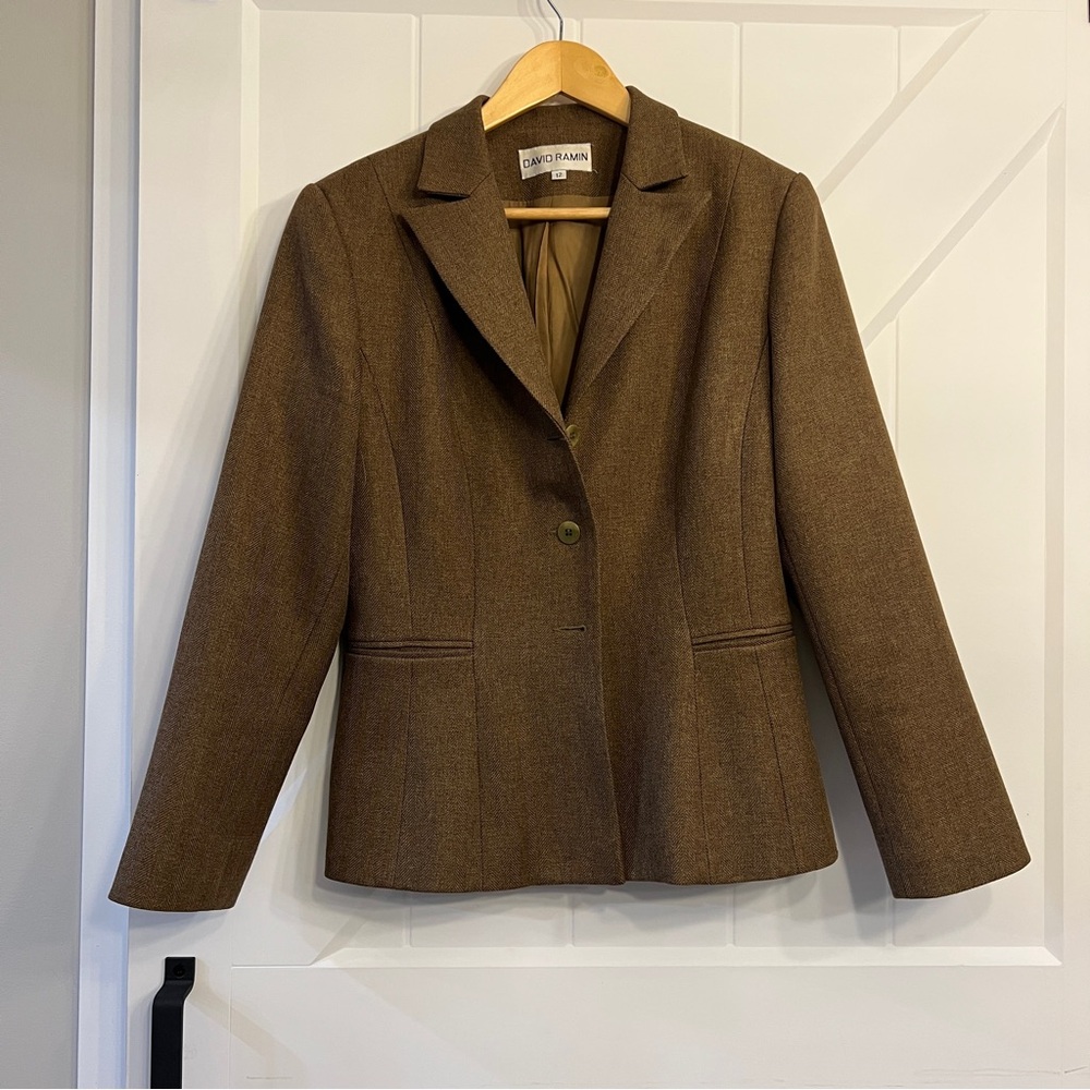Brown Blazer by David Ramin